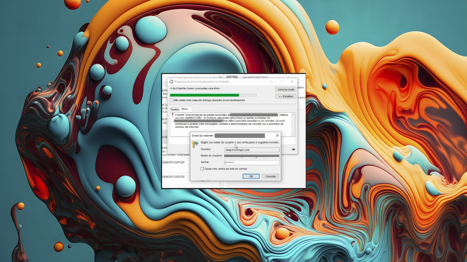 Erro Outlook – Hostinger